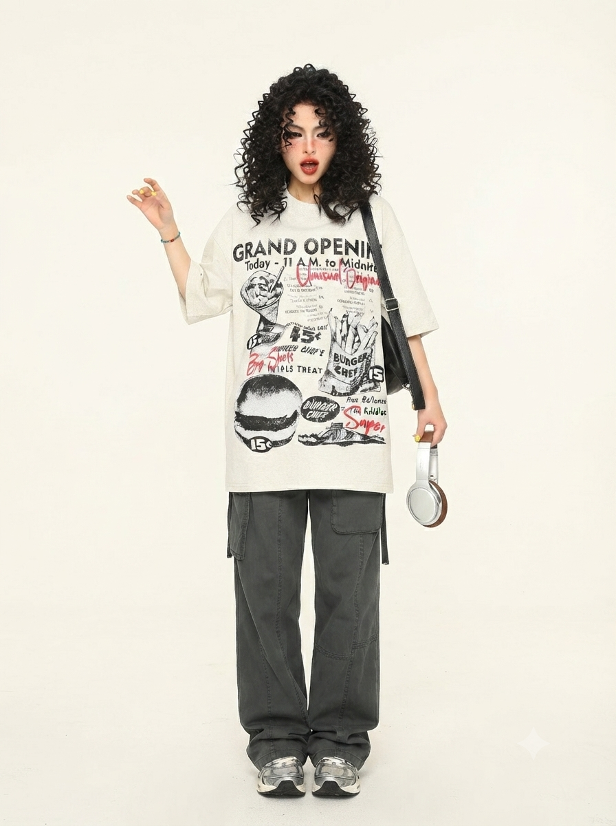 ヴィンテージダイナーグラフィックTシャツ MW10399
