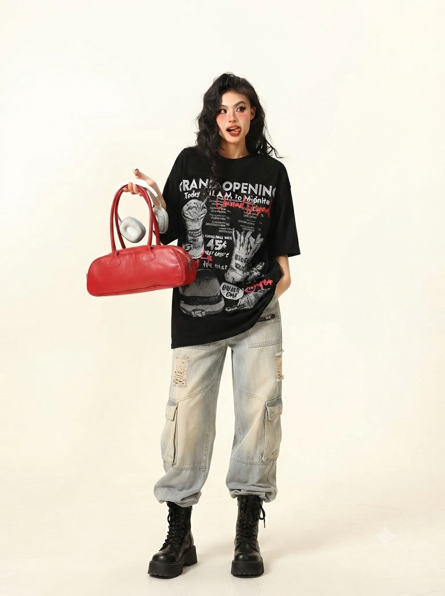 ヴィンテージダイナーグラフィックTシャツ MW10399