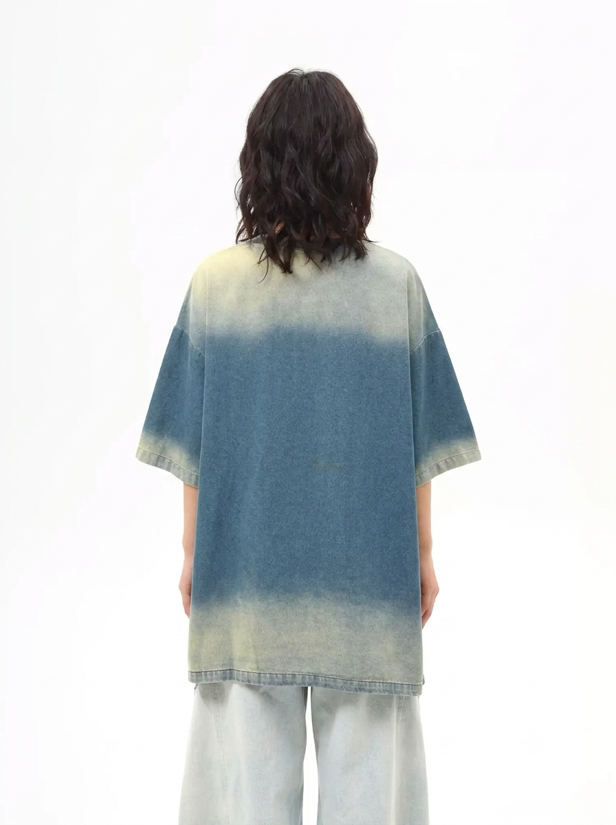 デニムウォッシュオーバーTシャツ MW10395