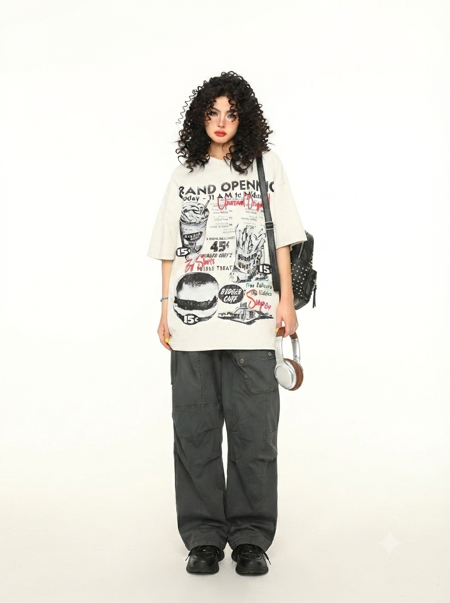 ヴィンテージダイナーグラフィックTシャツ MW10399