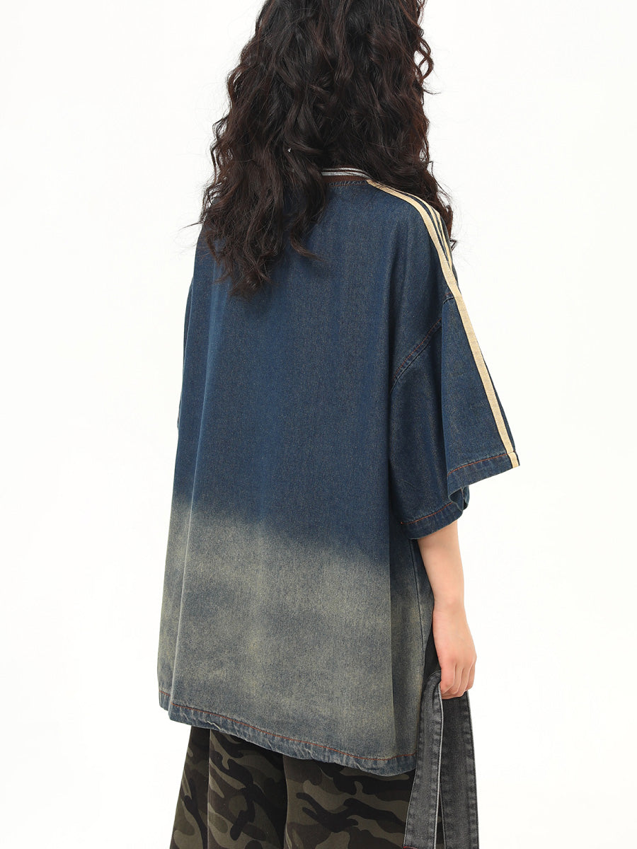 American Retro Denim T-shirt MW10161