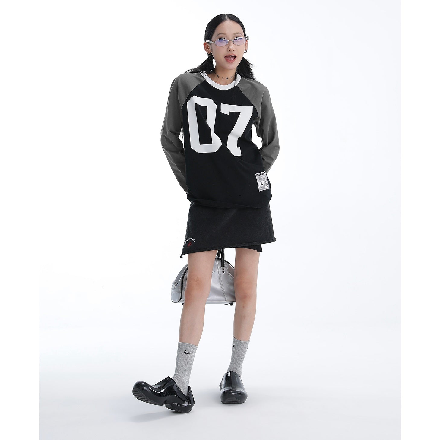 07 Printed Raglan Long Sleeves T-Shirt AC7059