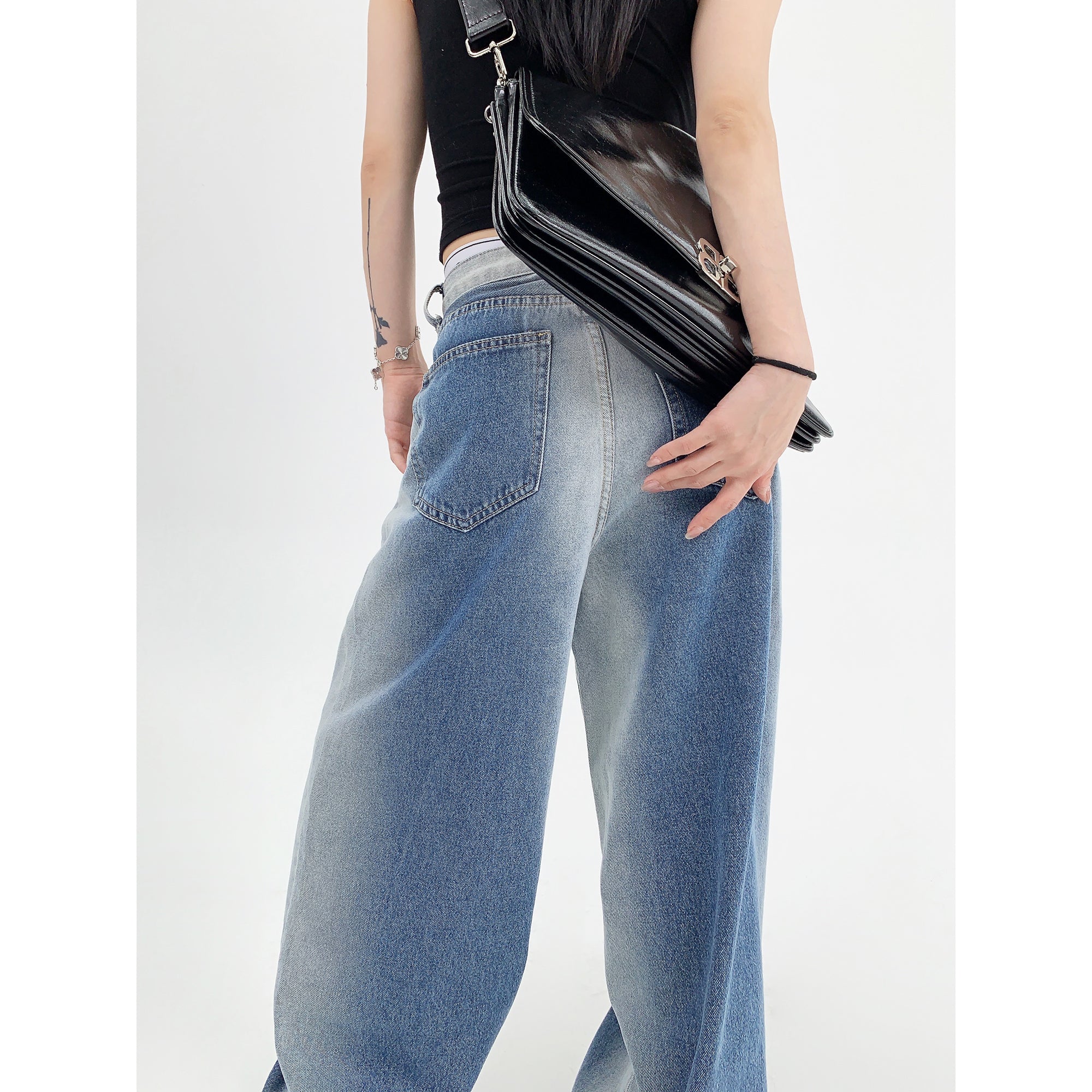 Niche Gradient Straight-leg Jeans MW9026