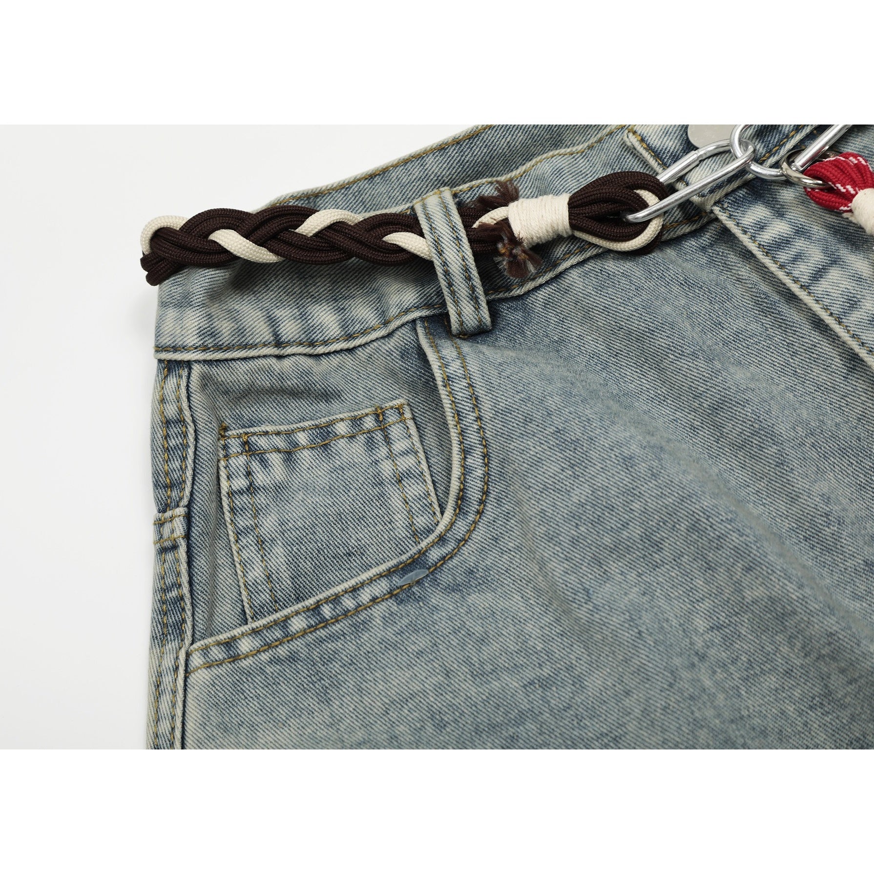 Patchwork Wide-leg Curve Jeans MW10321