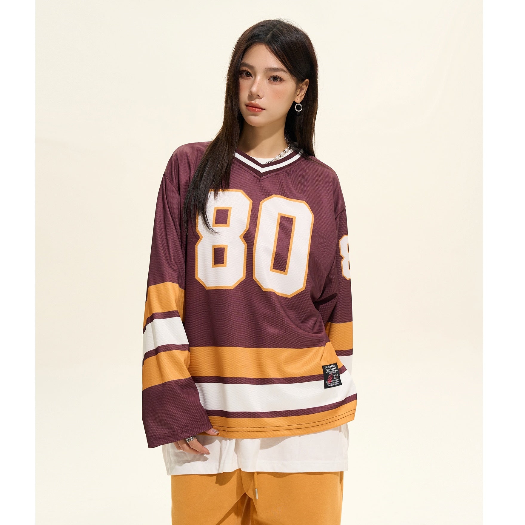 Sports Style Digital Print Long Sleeves T-Shirt MW9334