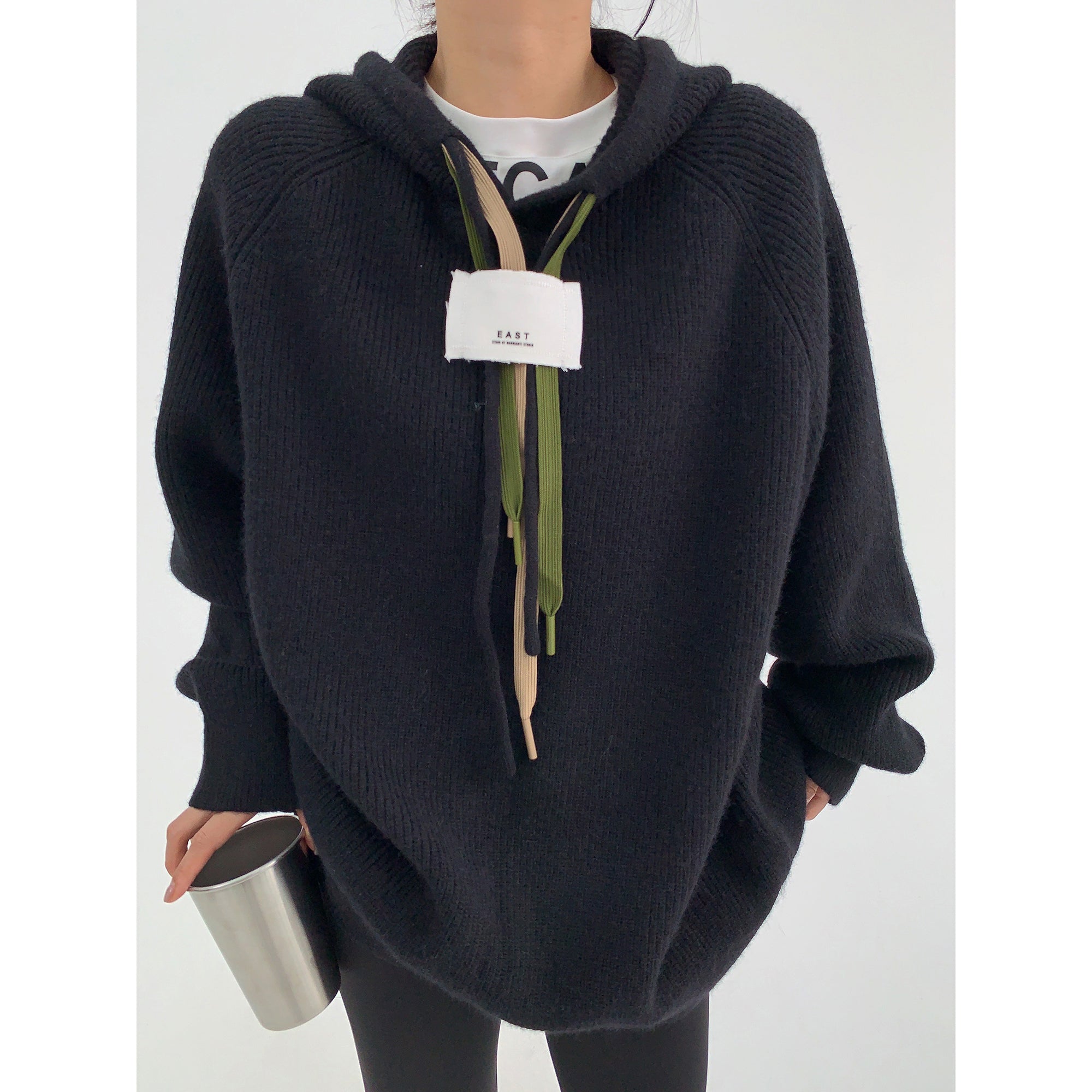 Thick Needle Triple String Thickened Hooded Sweater MW9611