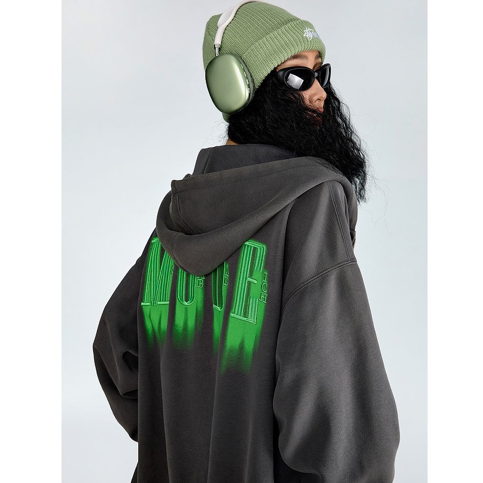 Heavyweight Graphic Logo OverSize Hooded Parka MW9321