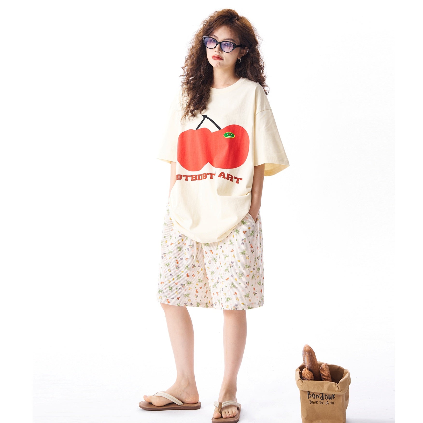 Retro Cherry Print T-shirt HG7164