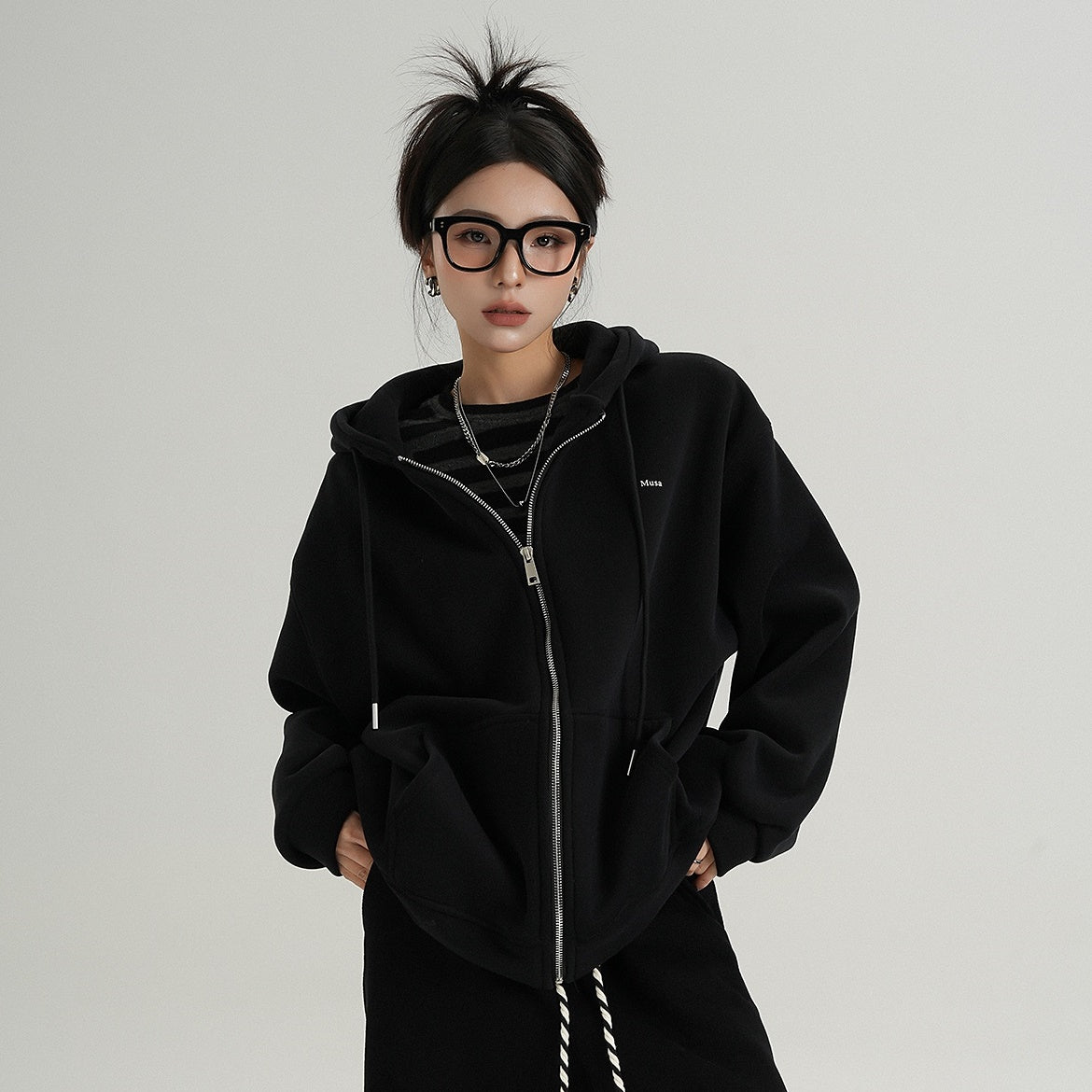 ZIP-Up Hooded Sweat Jacket MW9761