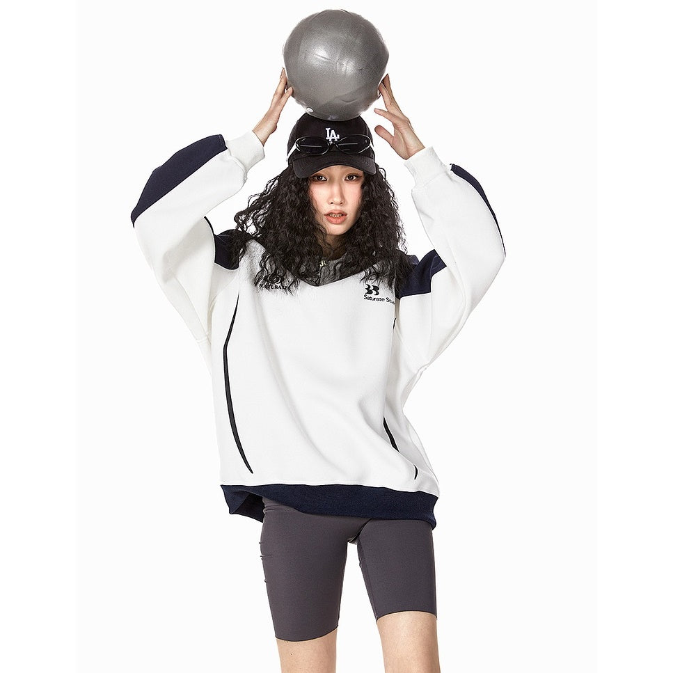 Contras Color Raglan Sleeve Sweat MW9326