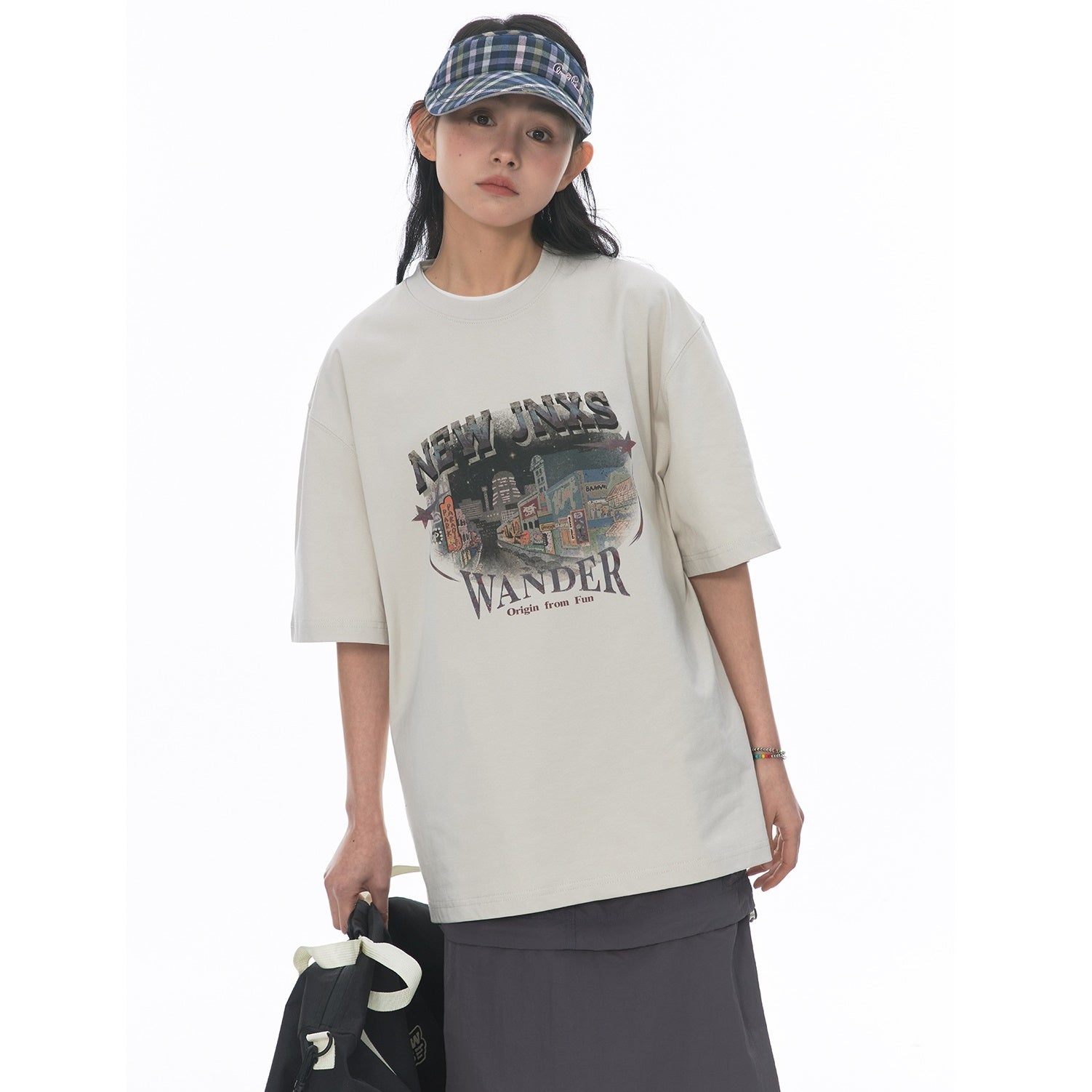 Retro Urban Print T-Shirt NJ1005