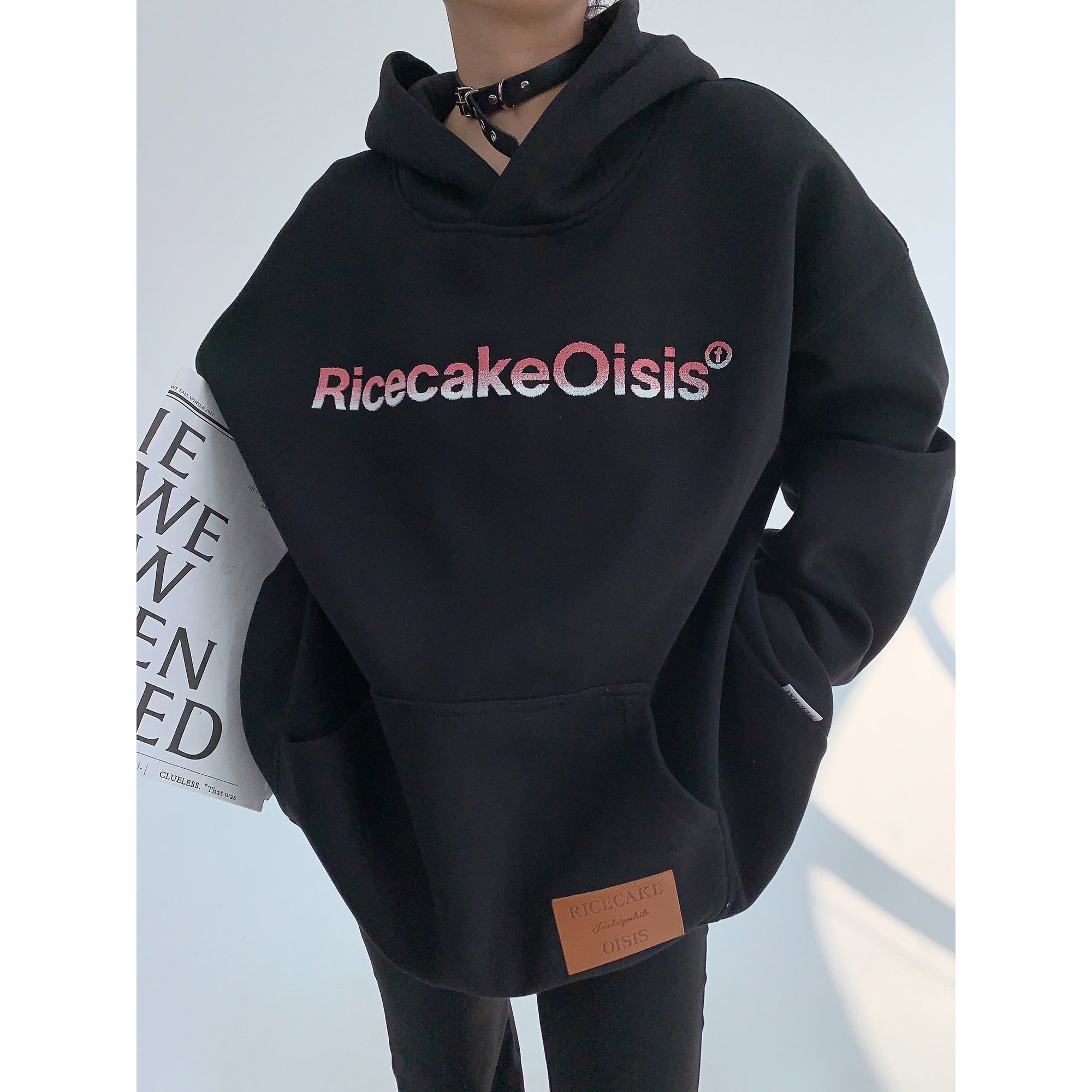 Toothbrush Embroidered Hoodie MW9643