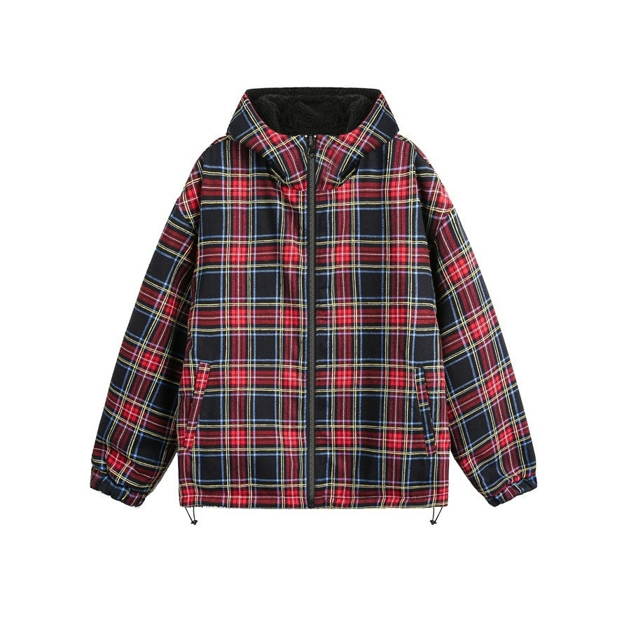 Reversible Tartancheck ZIP-Up Hooded Jacket SP7001