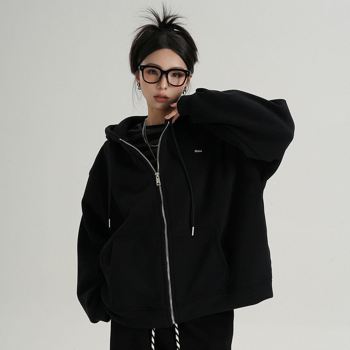 ZIP-Up Hooded Sweat Jacket MW9761