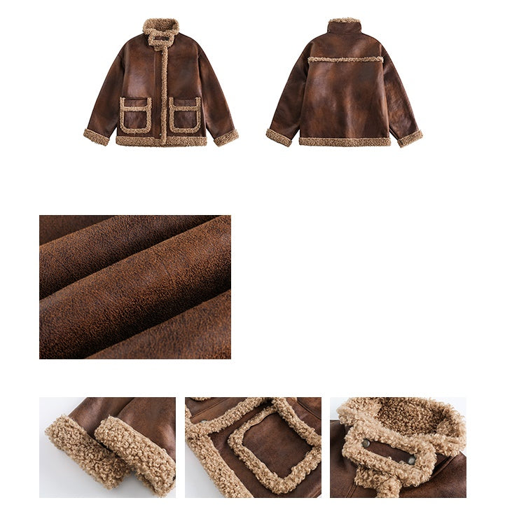 Fake Suede Loose Moustang Jacket MW9625