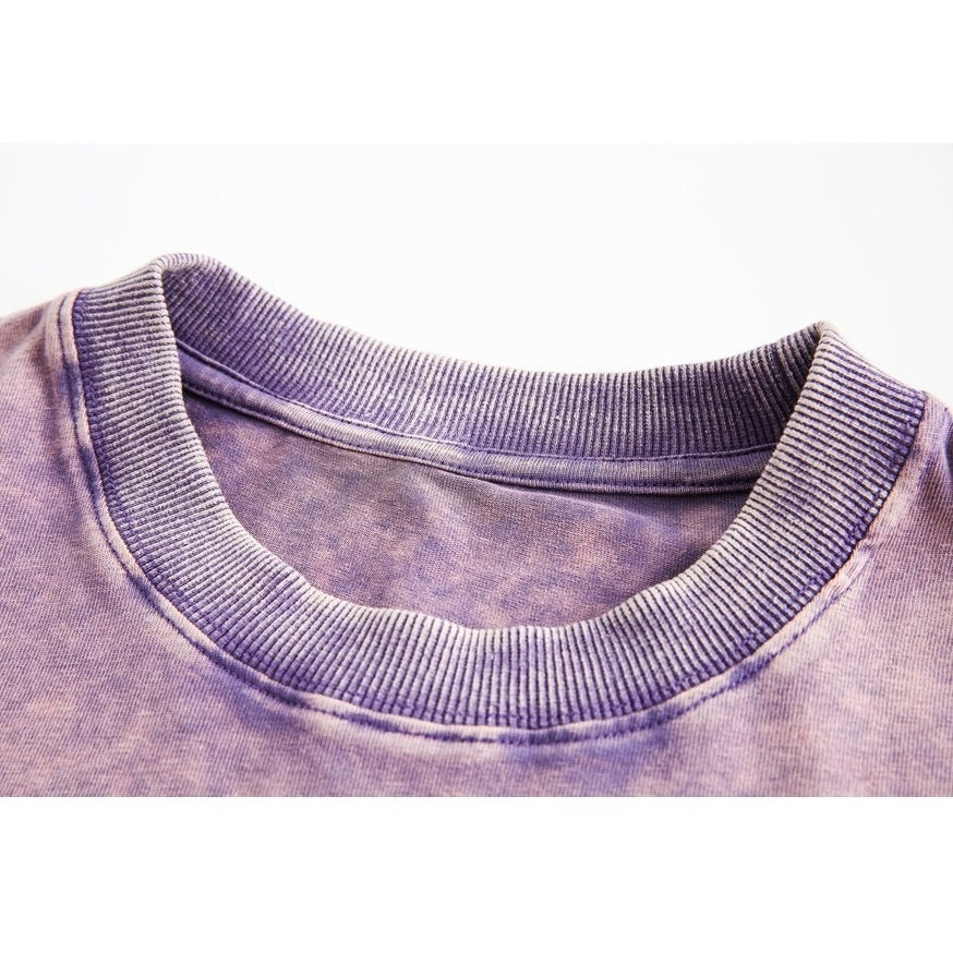 Tie-dye Loose Casual Print T-shirt MW10103
