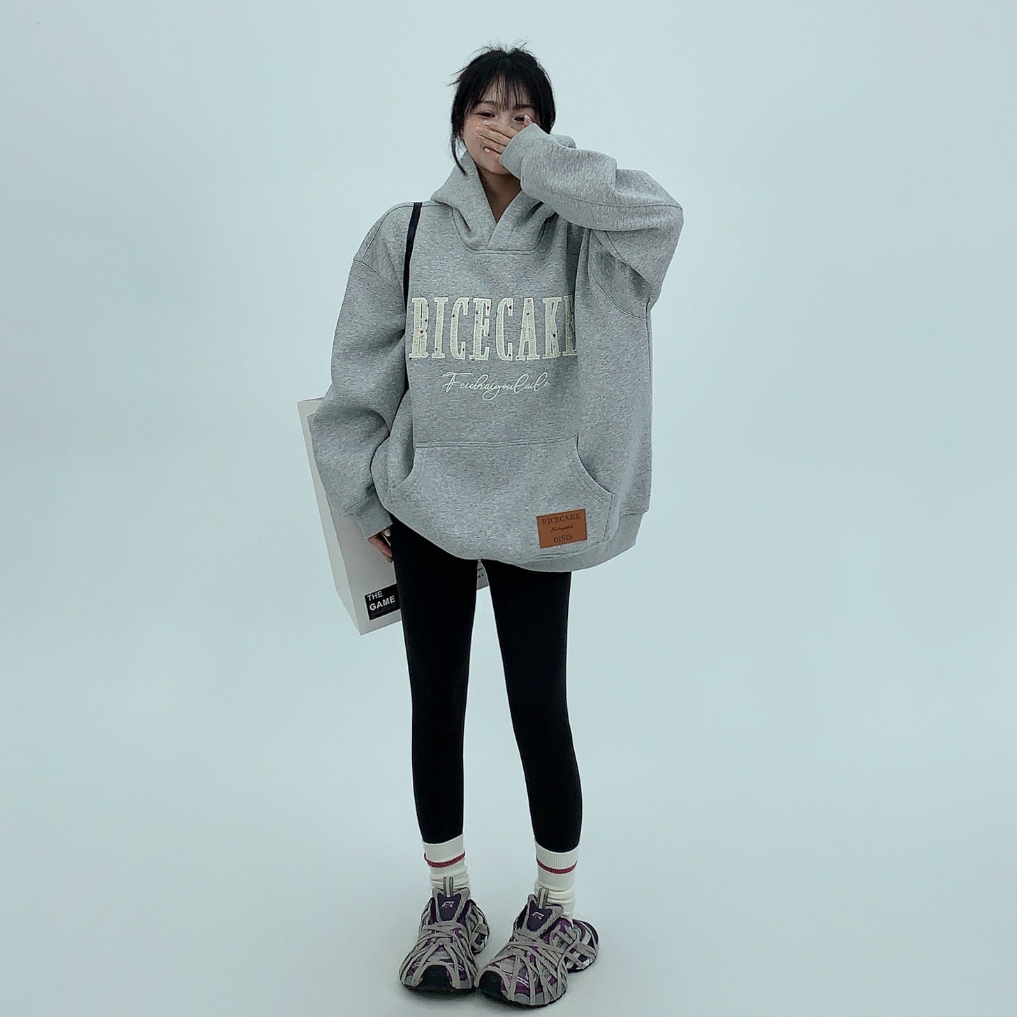 Tweed Touch Logo Embroidery Hoodie MW9652