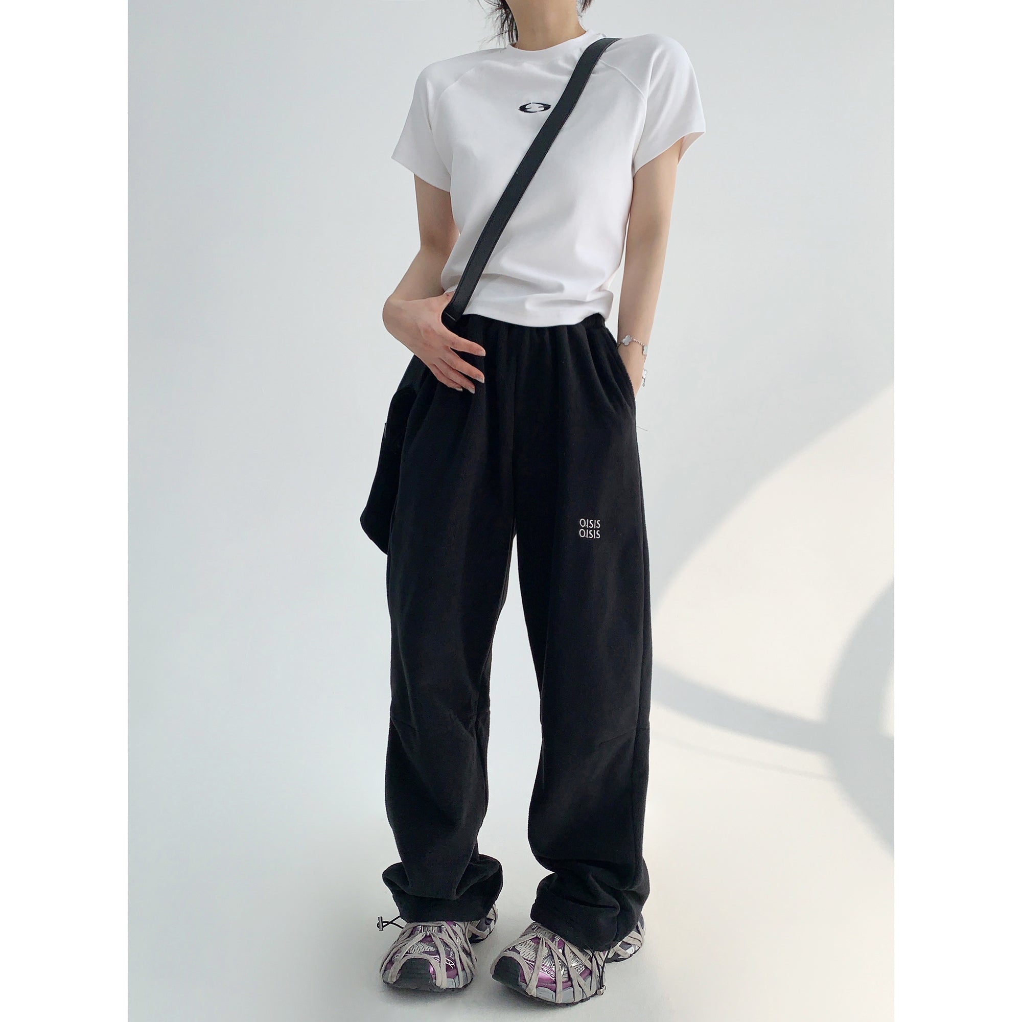 【上下別売り】Embroidery Fleece Loose Hoodie & Pants MW9631