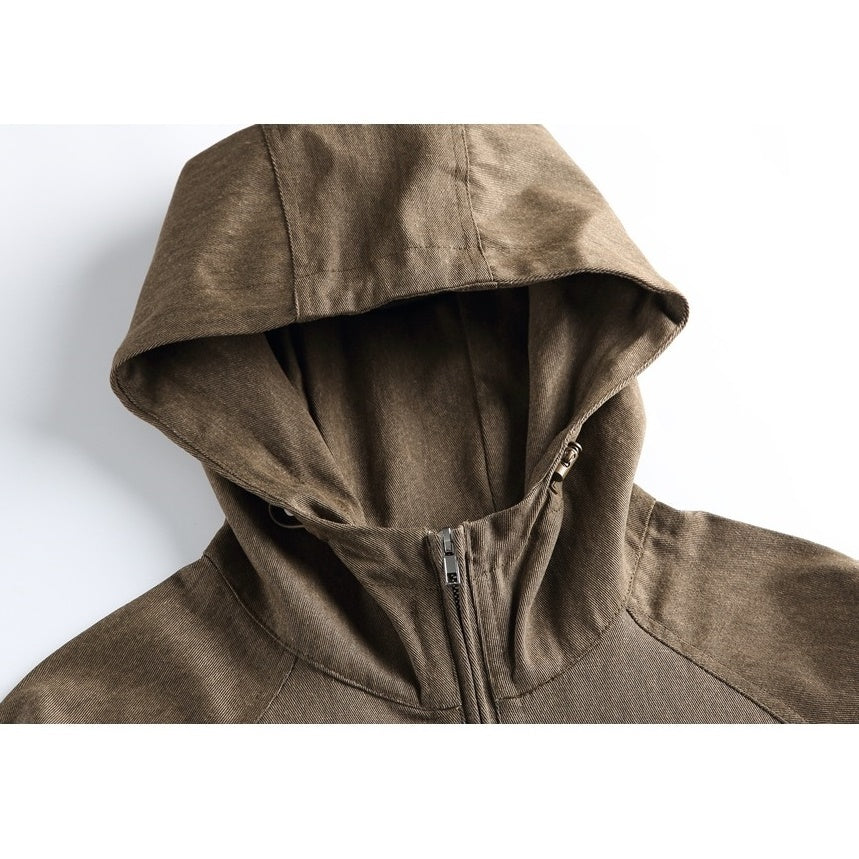 Half-Zip Casual Hooded Pullover Jacket MW9583