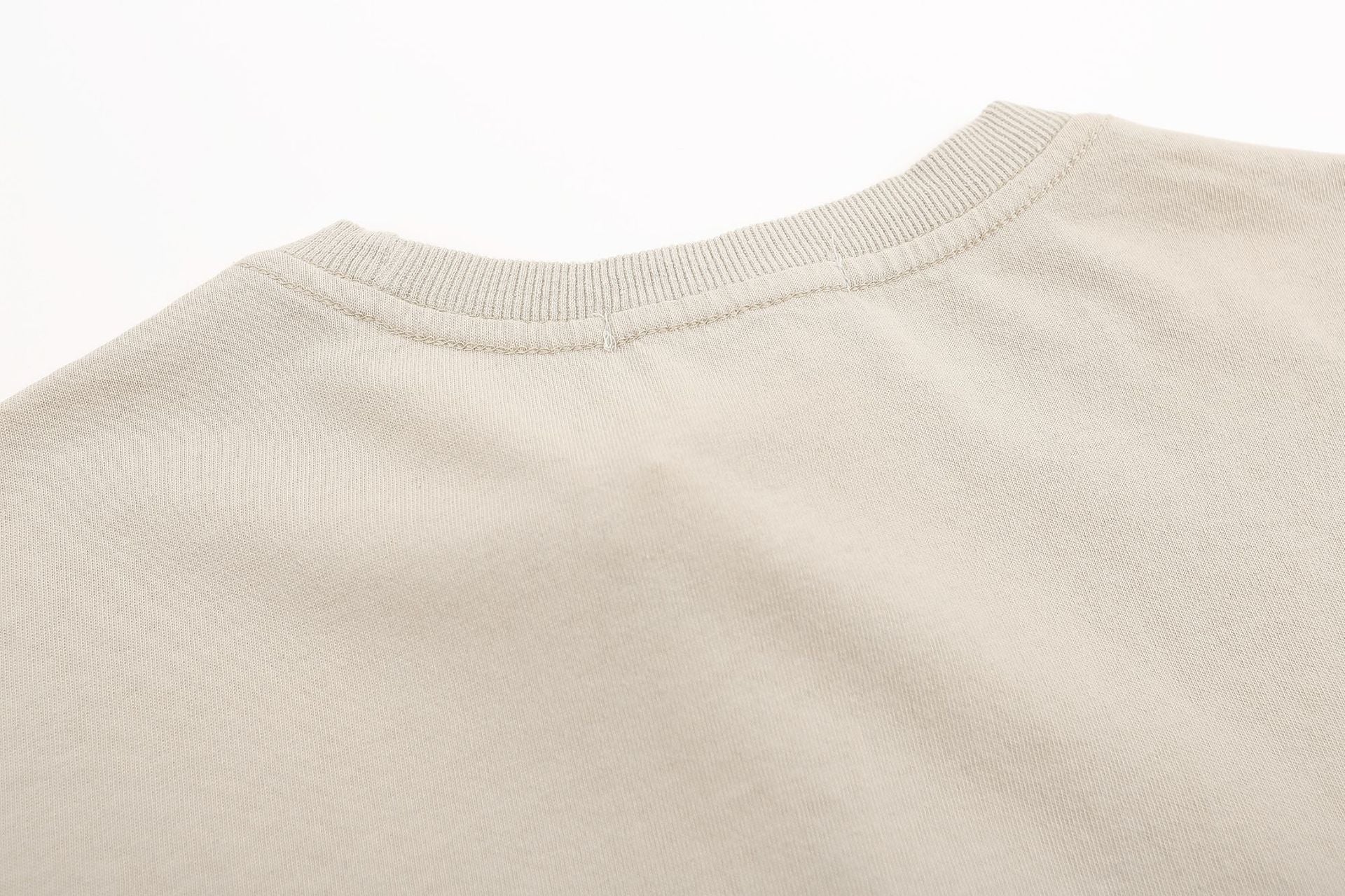 Washed Cat Print Oversize T-shirt HG7054