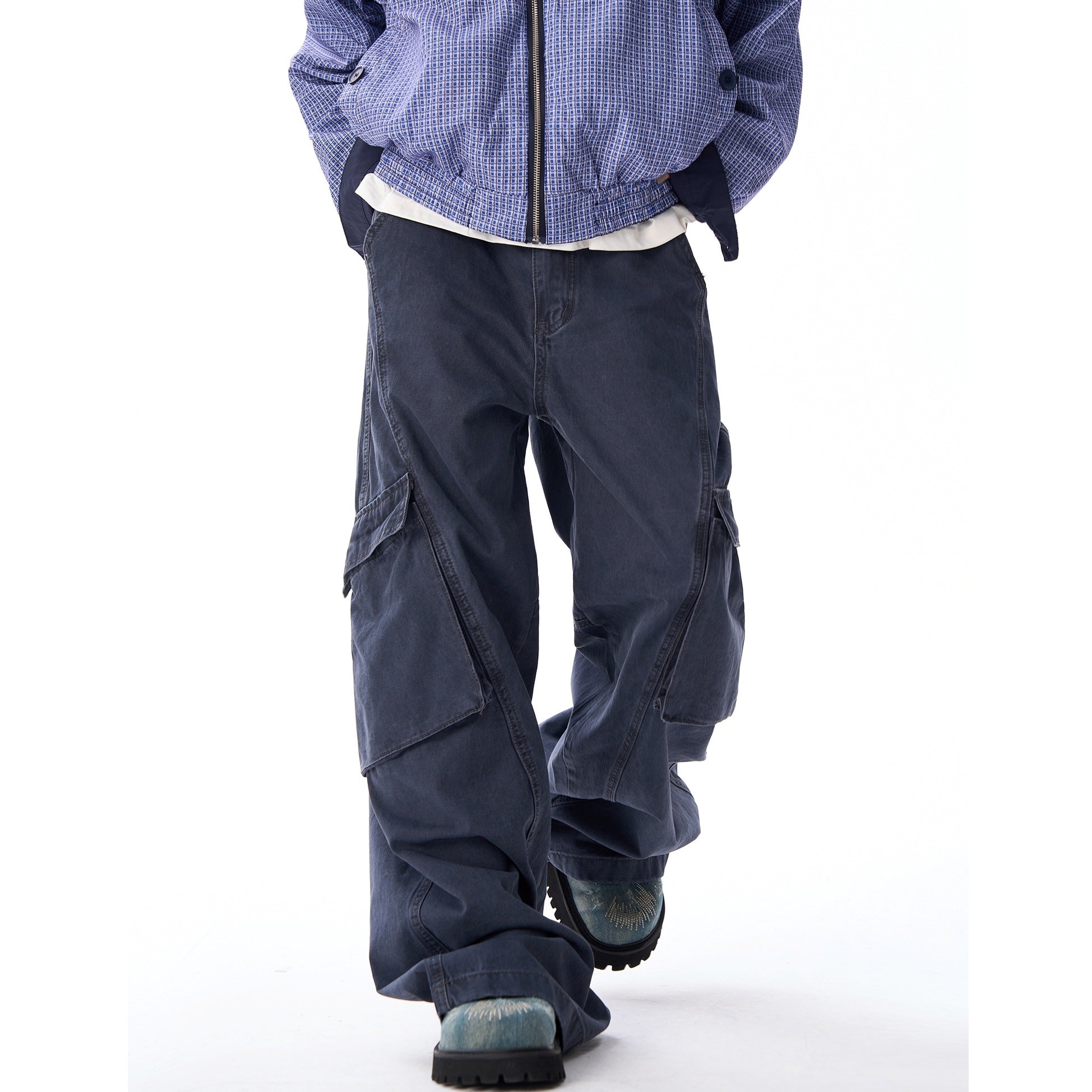 Wash Wide Leg Cargo Pants MW9365