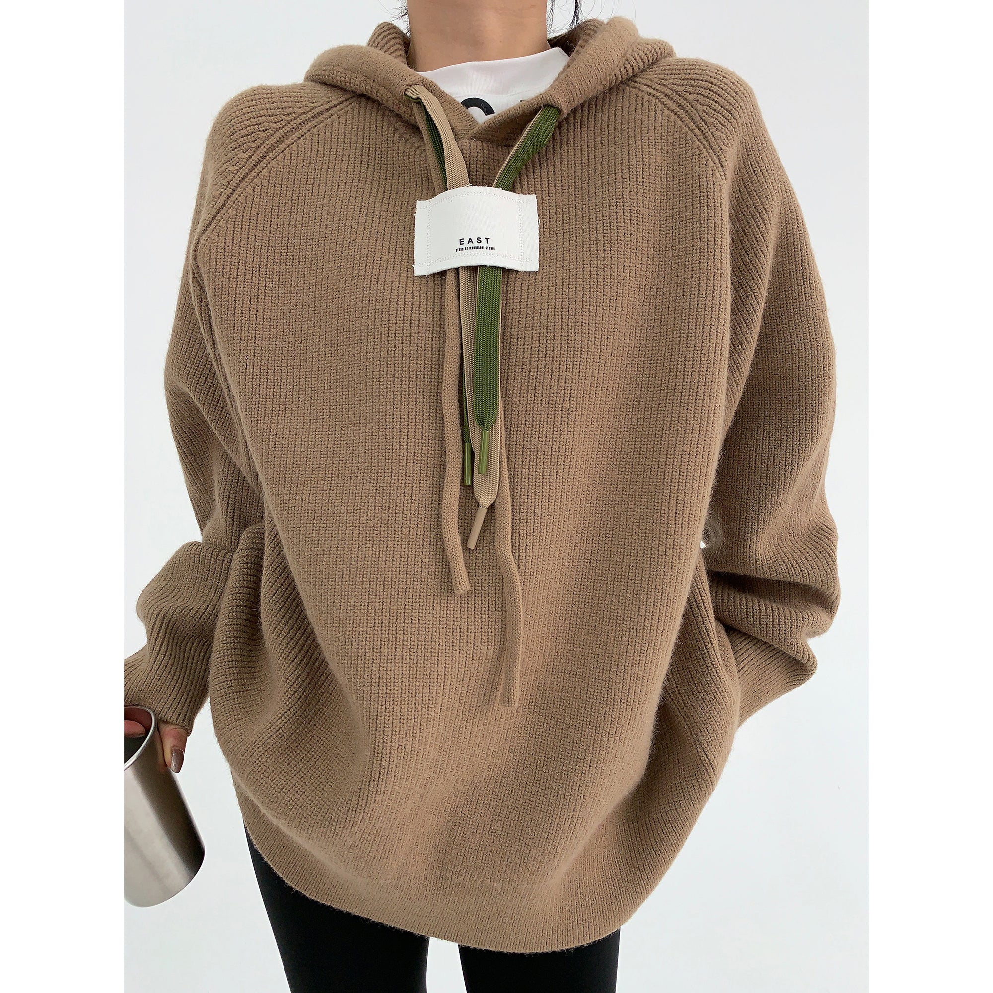 Thick Needle Triple String Thickened Hooded Sweater MW9611