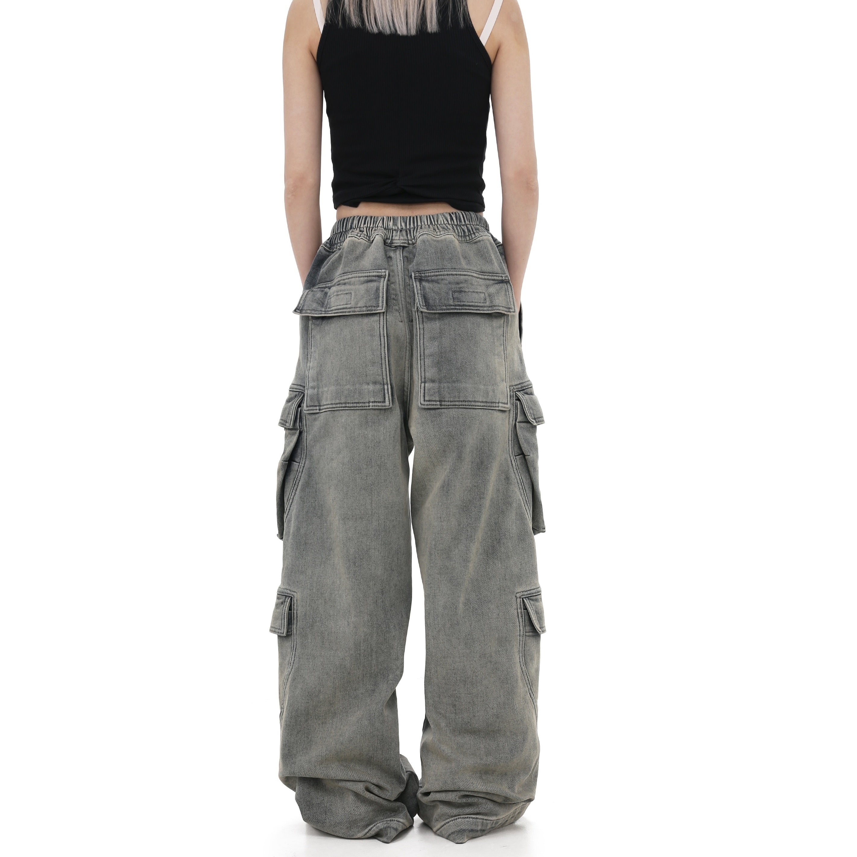 Retro Plus Velvet Cargo Pants MW9754