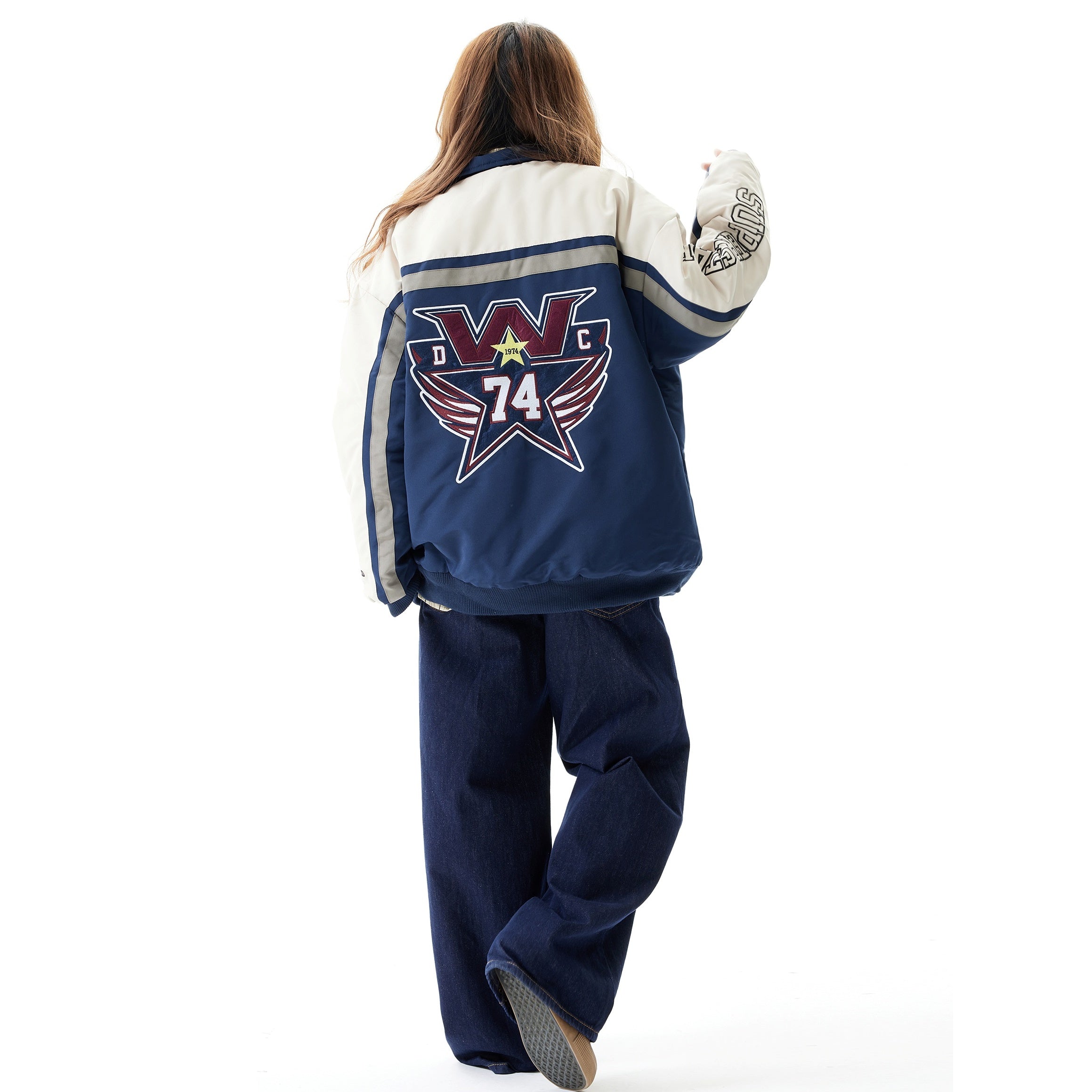 Color-Blocked Flight Jacket HG7192