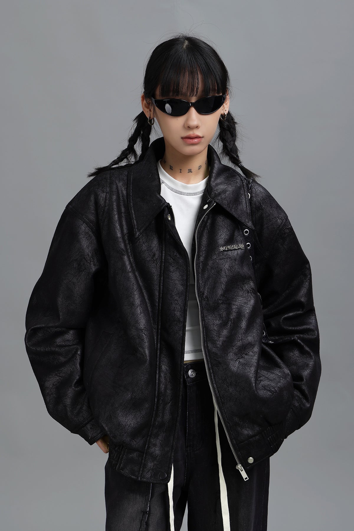 black padded jacket AC7034 