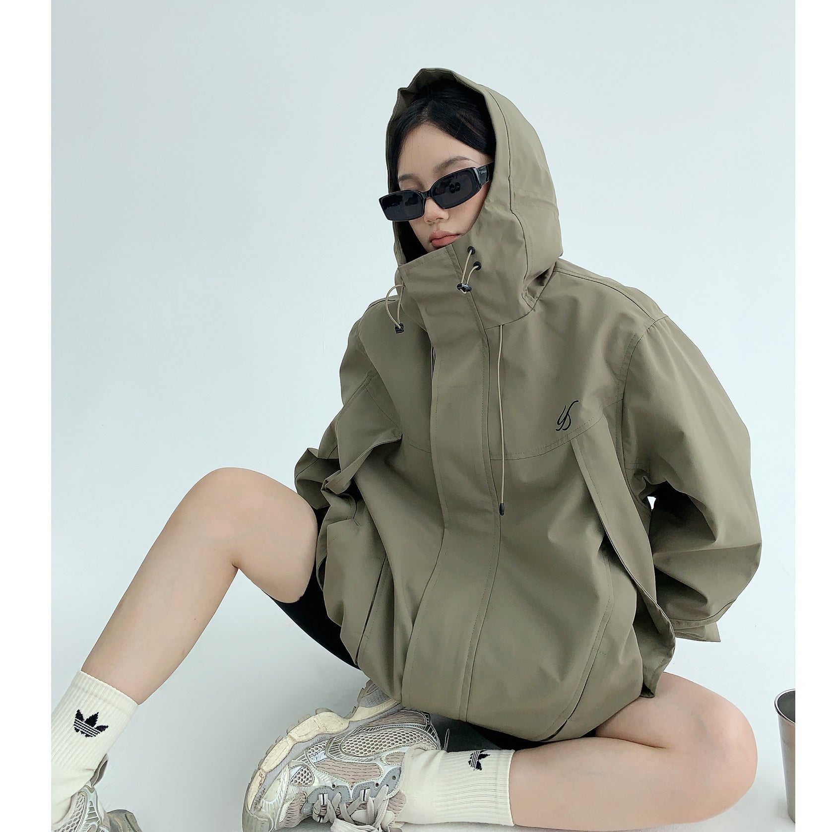 OverSize ZIP-Up Hooded Jacket MW9450