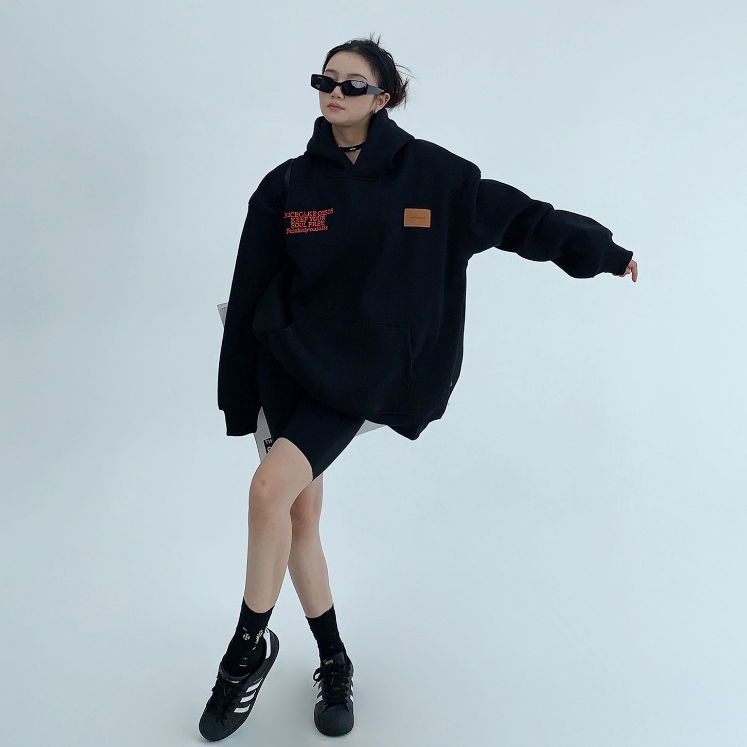 Heavy Industry Embroidery Loose Hoodie MW9591