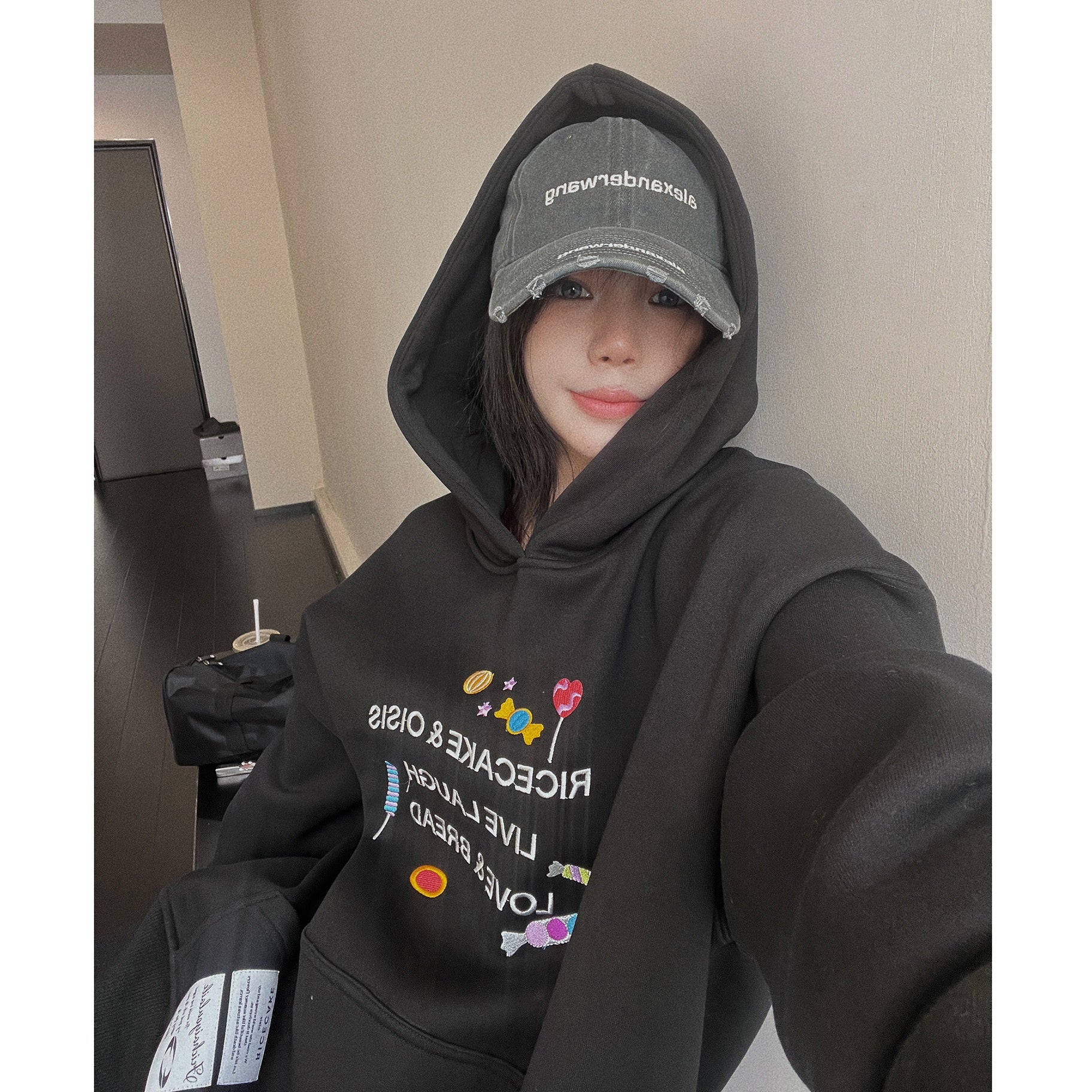 Cartoon Embroidery Hoodie MW9642