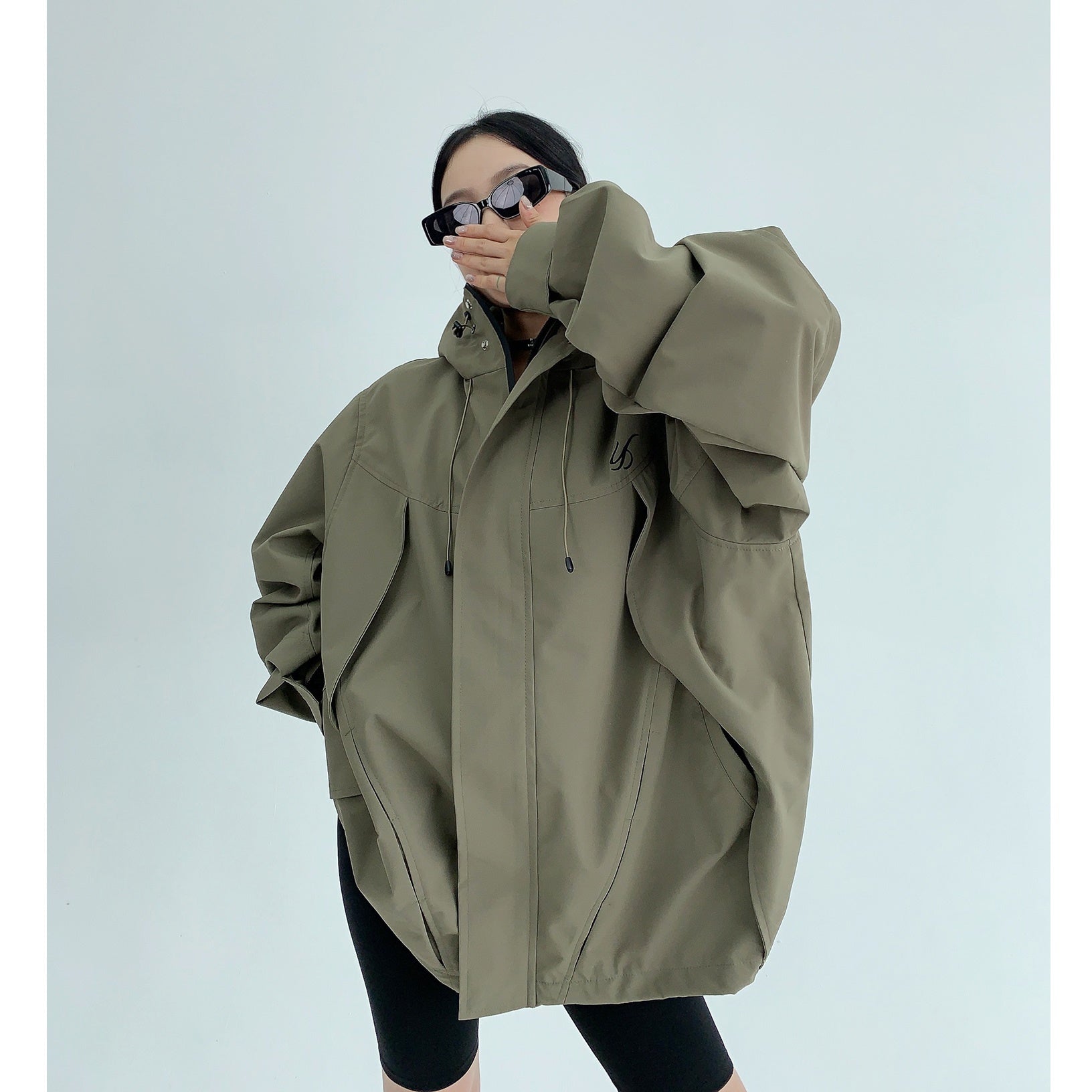 OverSize ZIP-Up Hooded Jacket MW9450