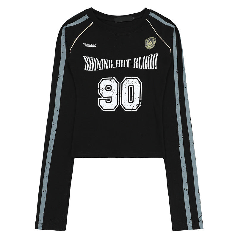 Number Logo Slim Long Sleeve T-shirt MW10106