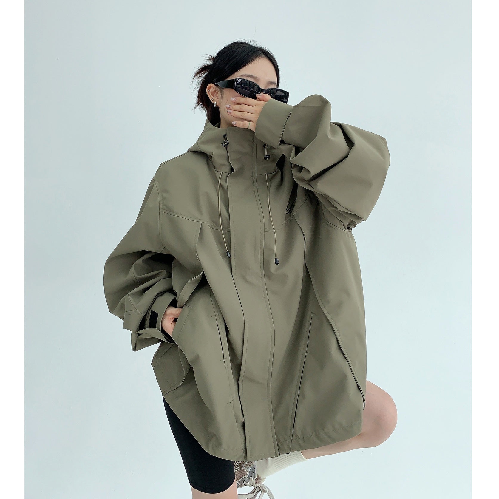 OverSize ZIP-Up Hooded Jacket MW9450