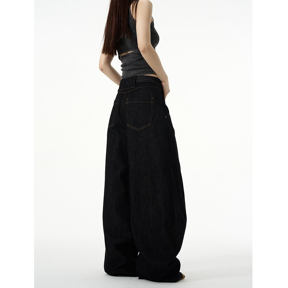 Tuck Design Wide-Leg Jeans MW9281