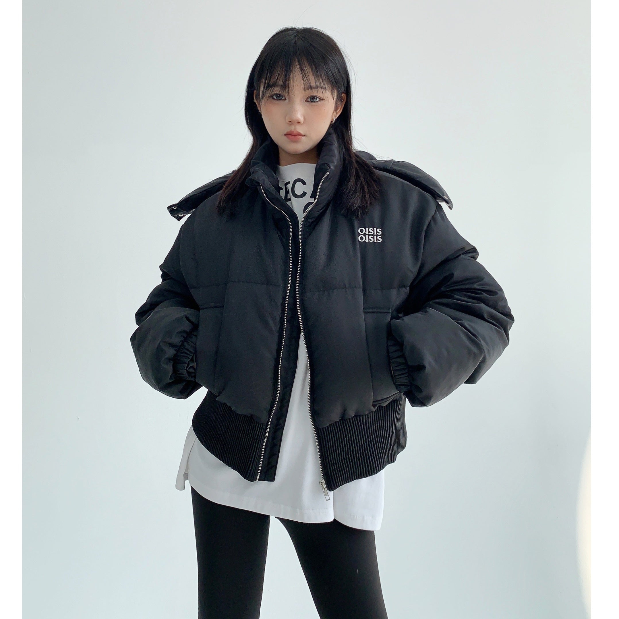 Widened Lib Hem Short Hooded Jacket MW9594