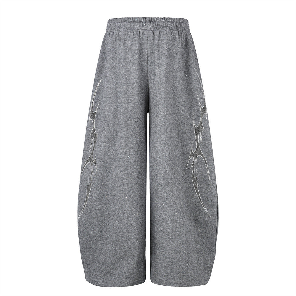 ラインストーンスタイルゆったりしたカジュアルパンツ MW10425