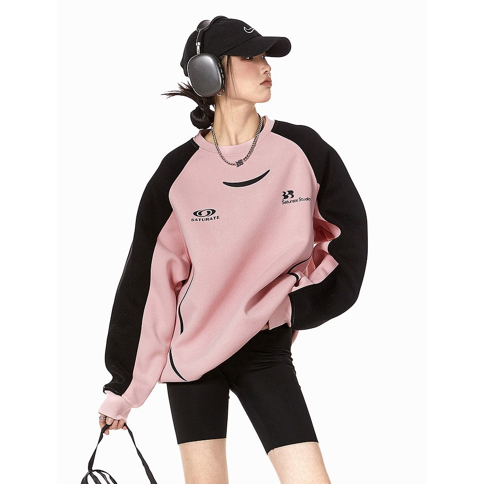 Contras Color Raglan Sleeve Sweat MW9326