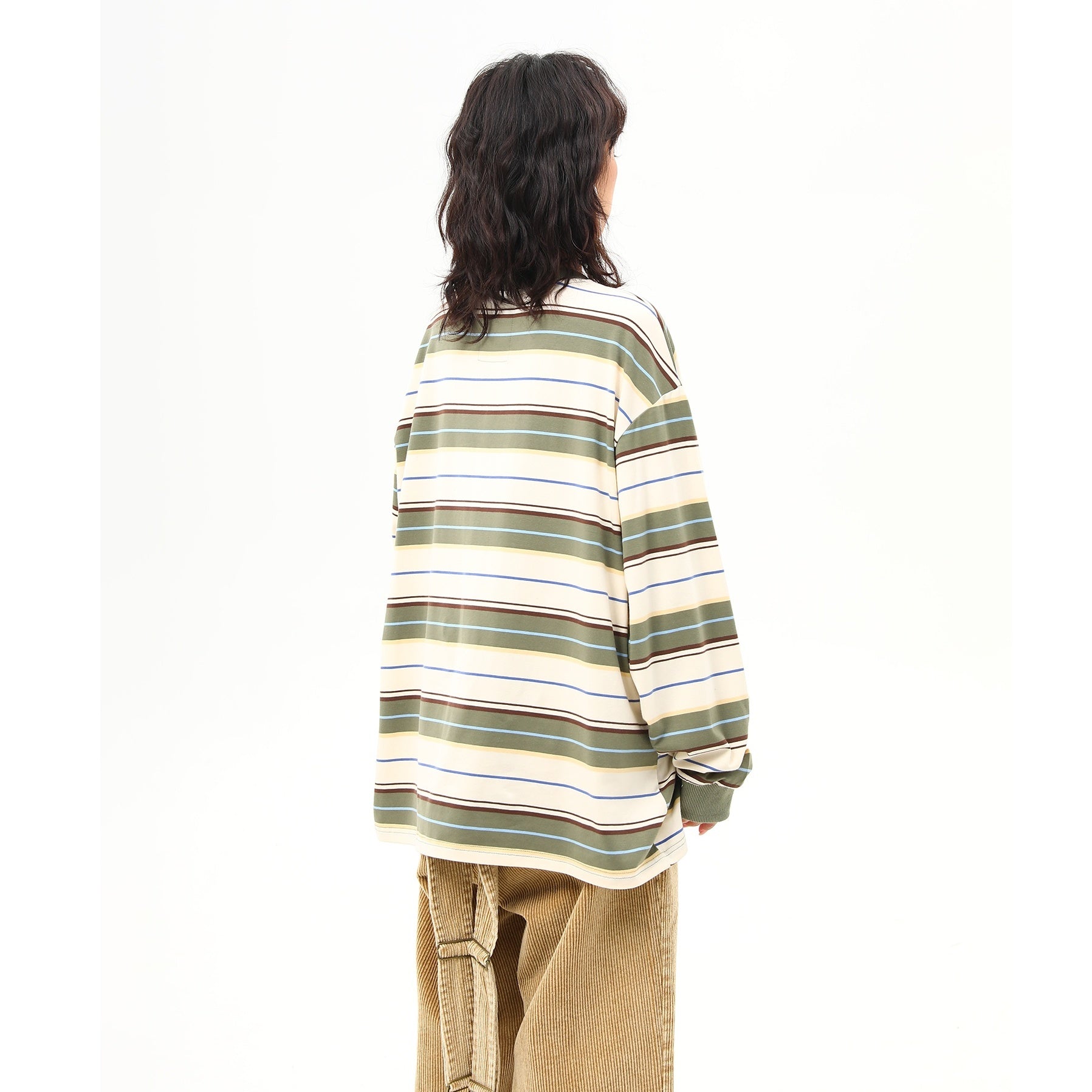 Multi Border Long-sleeved T-shirt MW9934