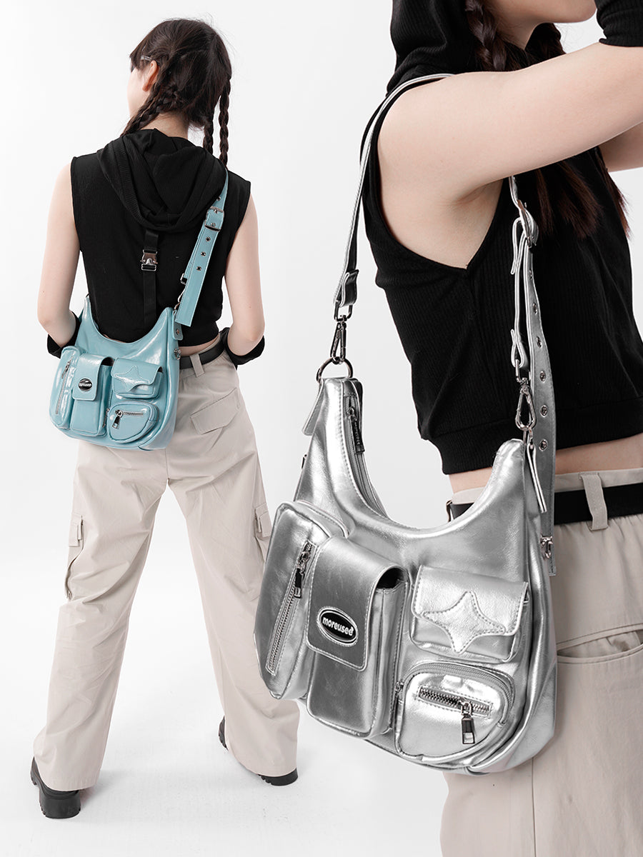 Multi Pocket Shoulder Bag BA022