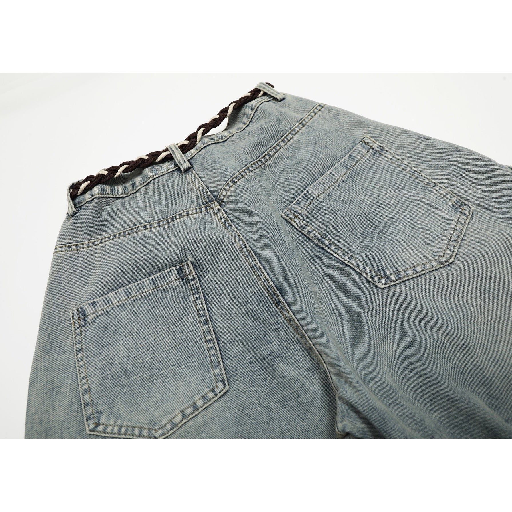 Patchwork Wide-leg Curve Jeans MW10321