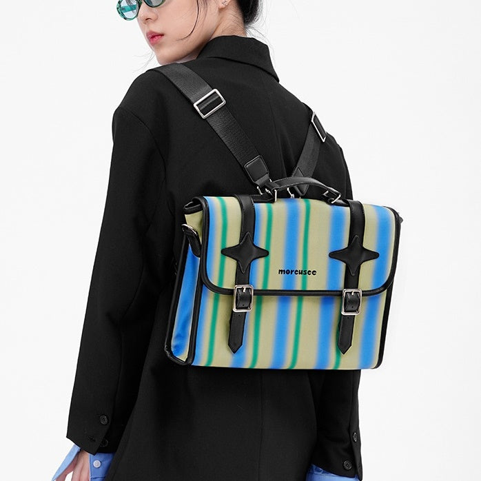 Retro Stripe 3Way College Style Bag BA027