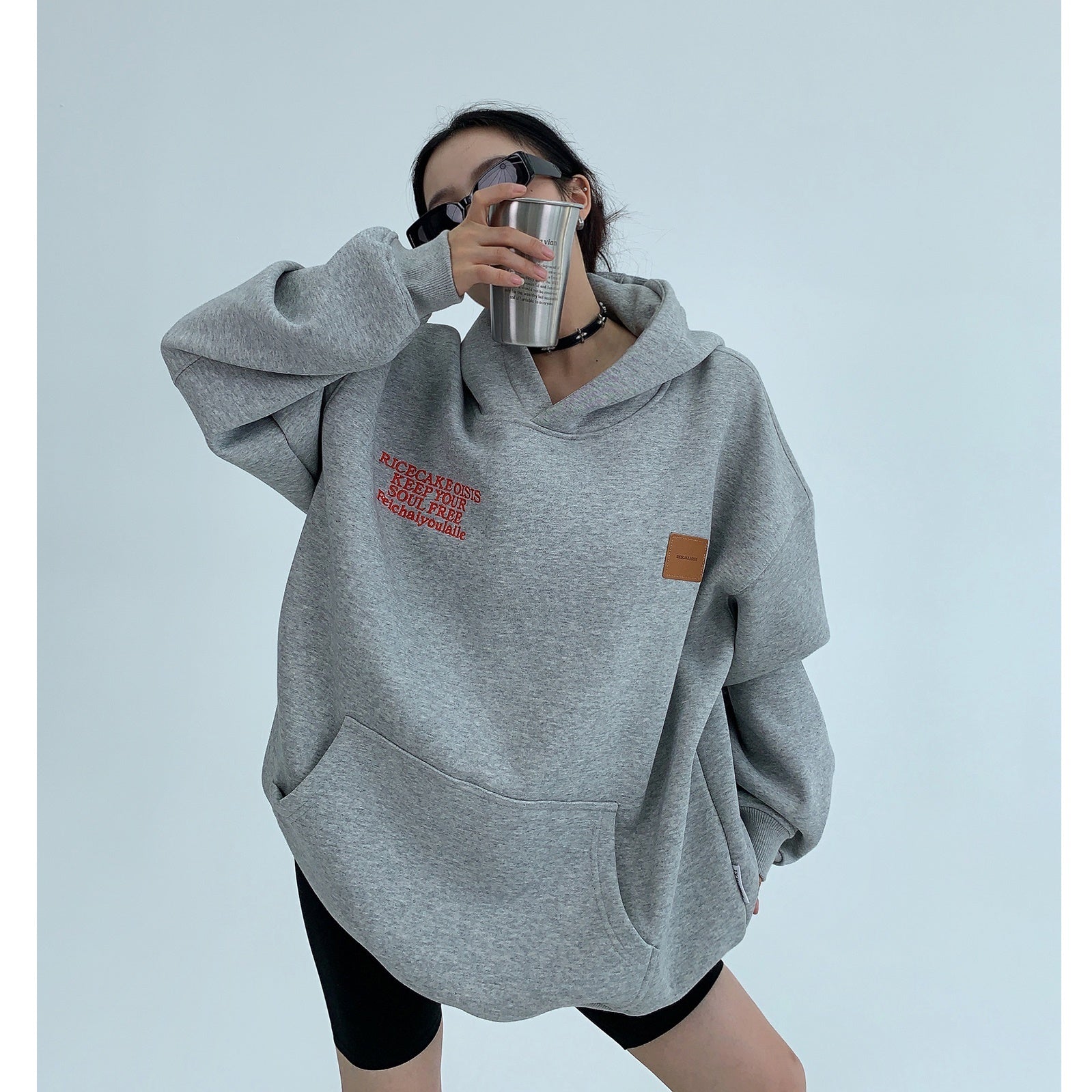 Heavy Industry Embroidery Loose Hoodie MW9591