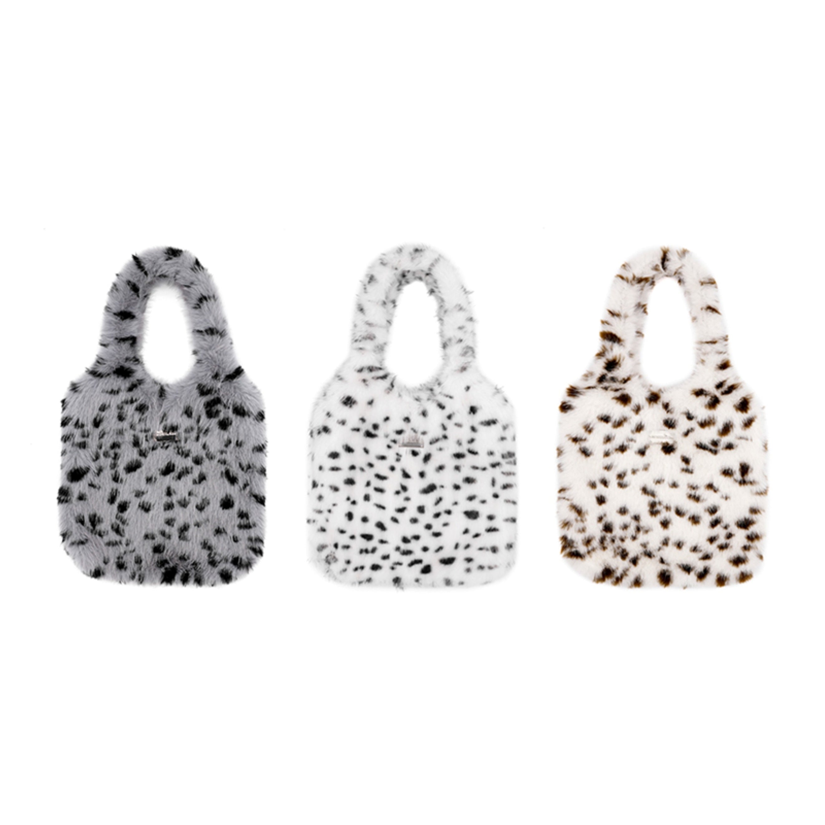 Leopard Plush Furry Tote Bag BA030