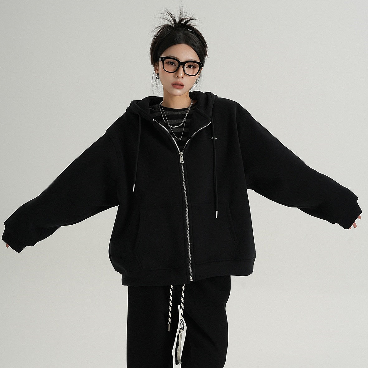 ZIP-Up Hooded Sweat Jacket MW9761