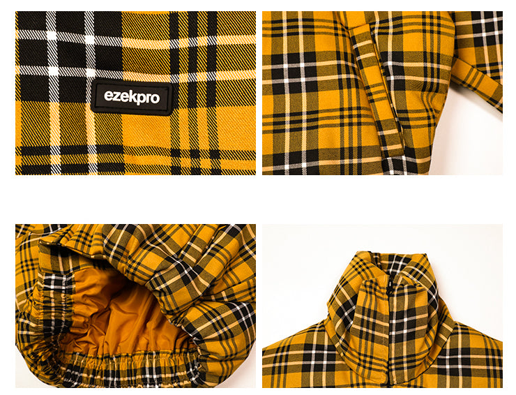 Yellow check jacket EZ062