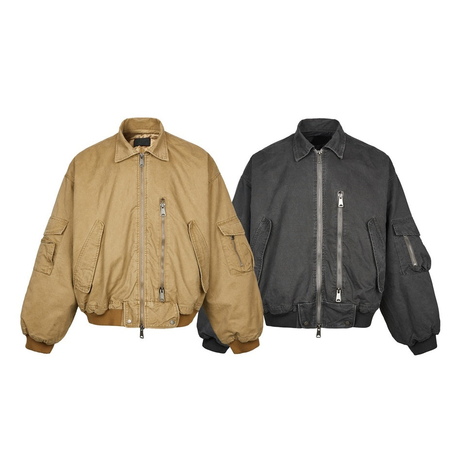 Duty Washed Short Wide Padded Jacket MW9722