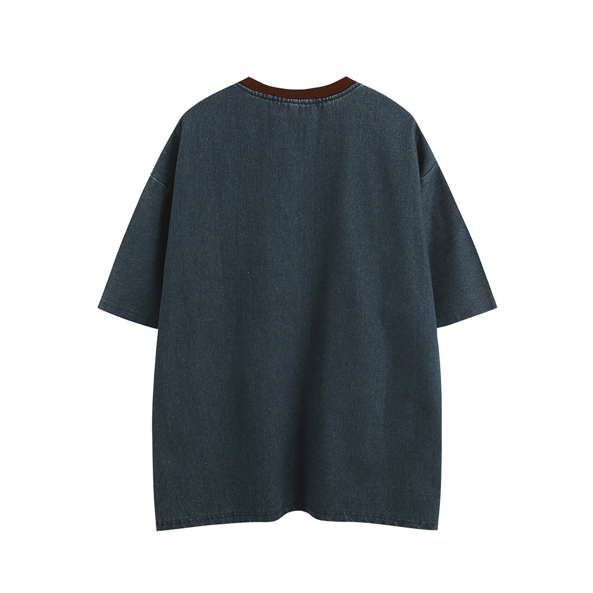 Embroidered Denim T-shirt MW9066