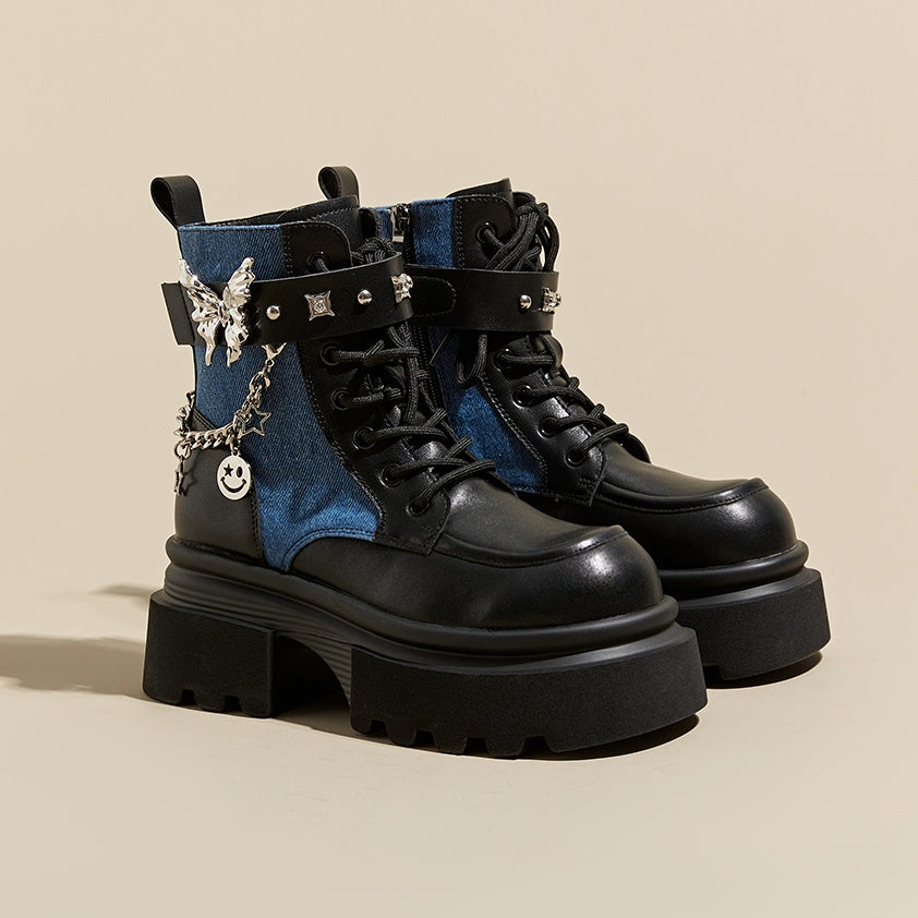 Metal Motif Chain Design Martin Boots GP2002